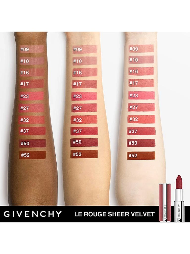 Givenchy Le Rouge Sheer Velvet Lipstick 2