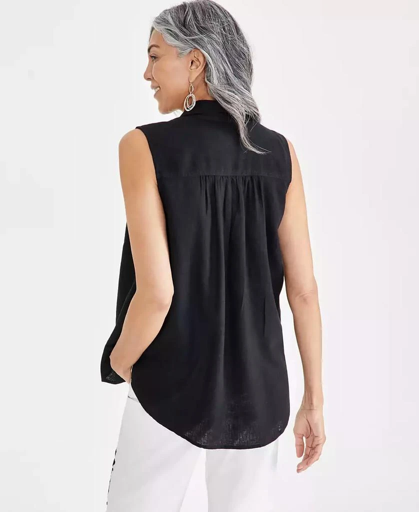 Style & Co Women's Sleeveless Popover Shirt, Created for Macy's 2