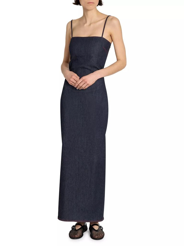white christmas dresses Dunns Clothing | Alaia Denim Shirt Dress _ 162944 _ Dark Wash main image 1