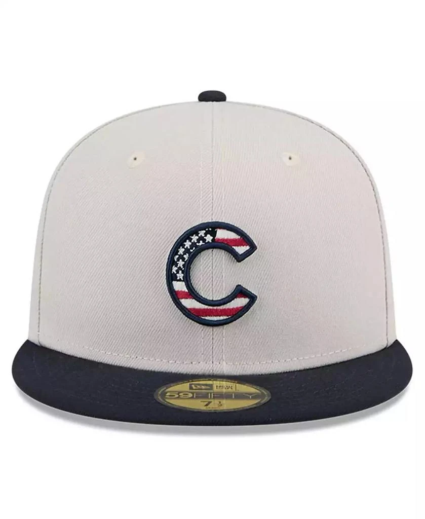 New Era Men's Black Chicago Cubs 2024 Fourth of July 59FIFTY Fitted Hat 4