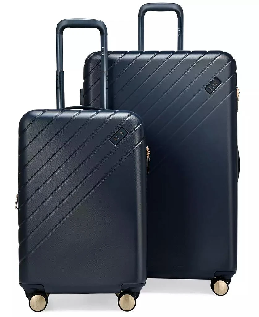 ELLE Louvre 2-Piece Expandable Retro Spinner Luggage Set 1