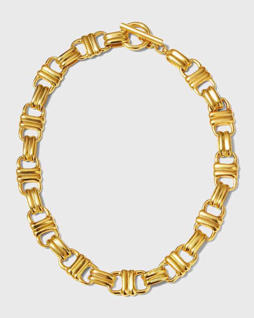 BEN-AMUN Gold Chain Toggle Necklace, 16.5"L