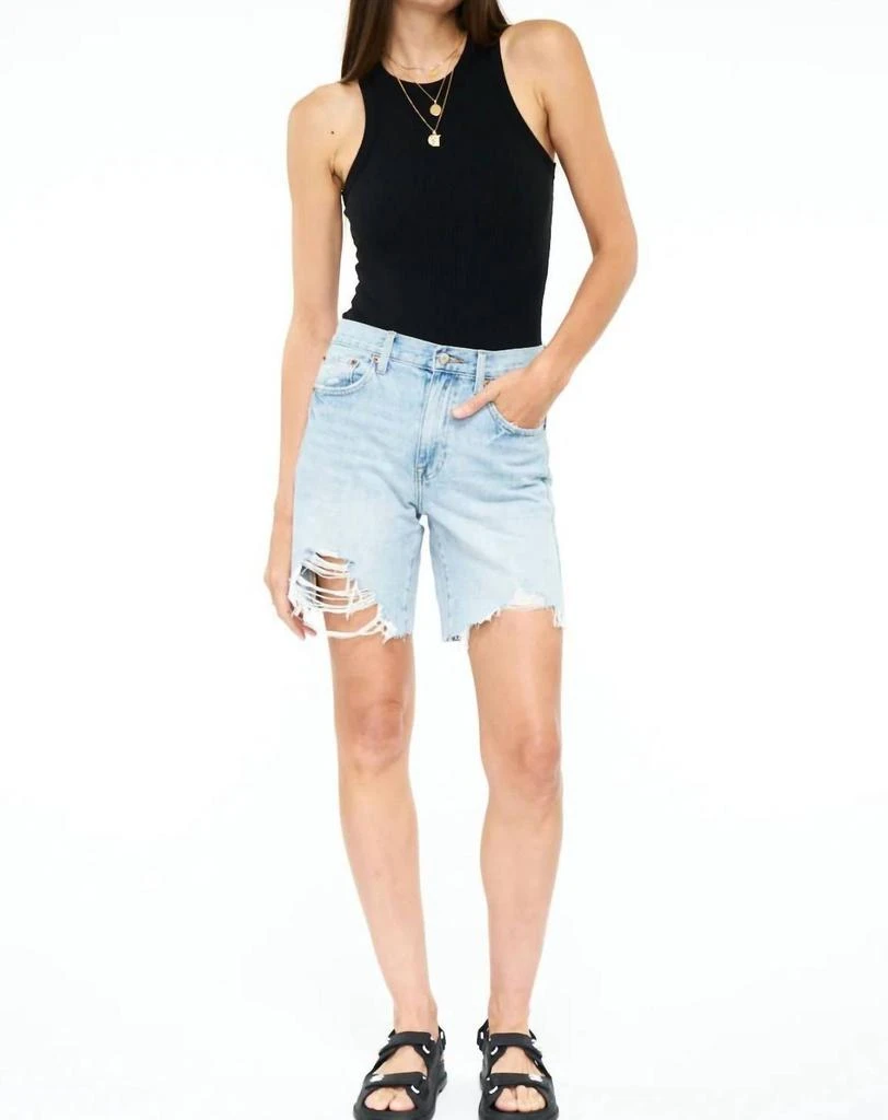 PISTOLA Kelly 90S Skater Short In Sesame 1