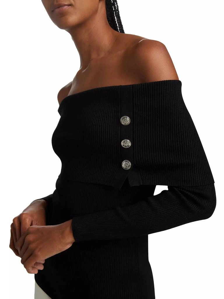 Tahari Imani Rib-Knit Off-The-Shoulder Sweater 6