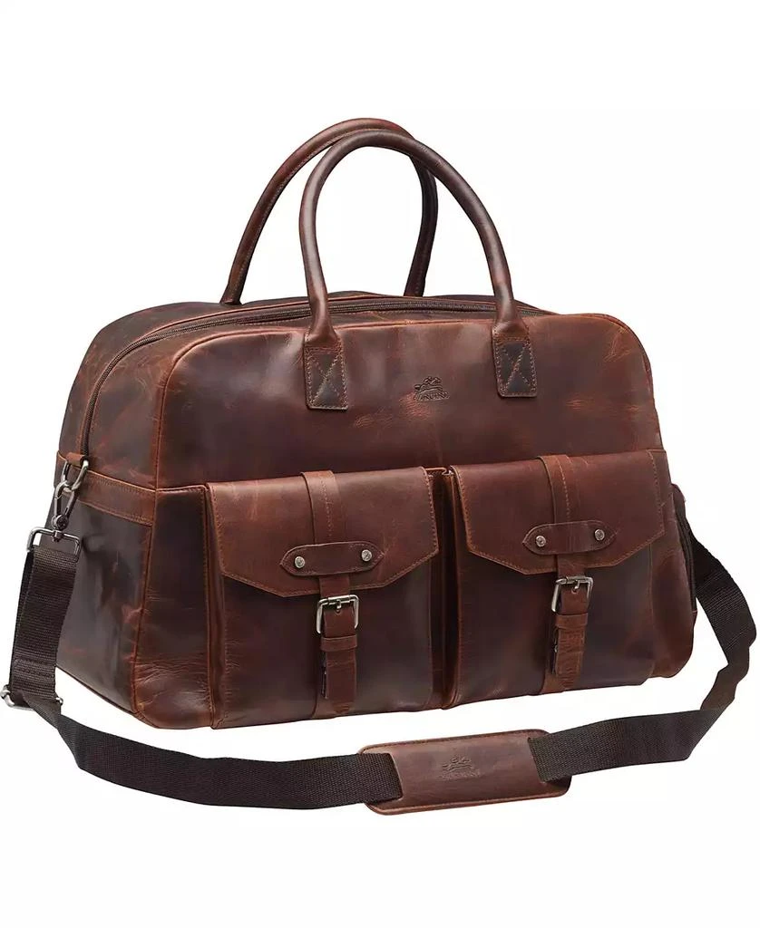 Mancini Leather Goods Men's Buffalo Classic Duffel Bag 3