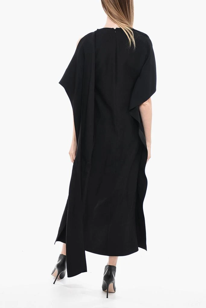 Valentino Valentino PINK PP Wool-blend Cape Dress with Loose Fit 2