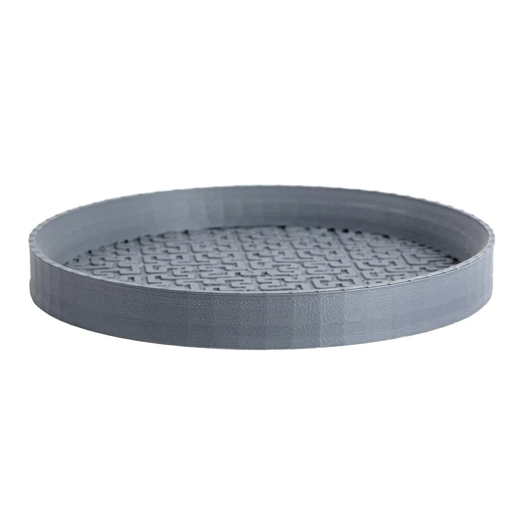 JONATHAN Y Drew 6.5" Modern Geometric Indoor Eco-Friendly 3D Printed Plant Saucer 5