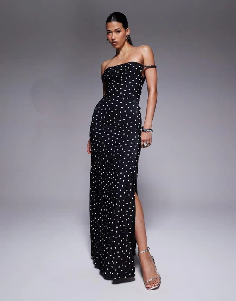 Ladies Dresses Asos Polka Dot Dresses Shop ASOS DESIGN Twist - Main Image