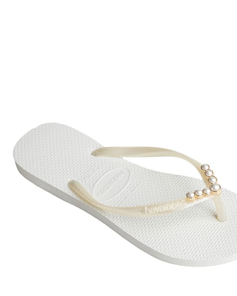 Havaianas Women's Slim White Flip Flop Sandals 4