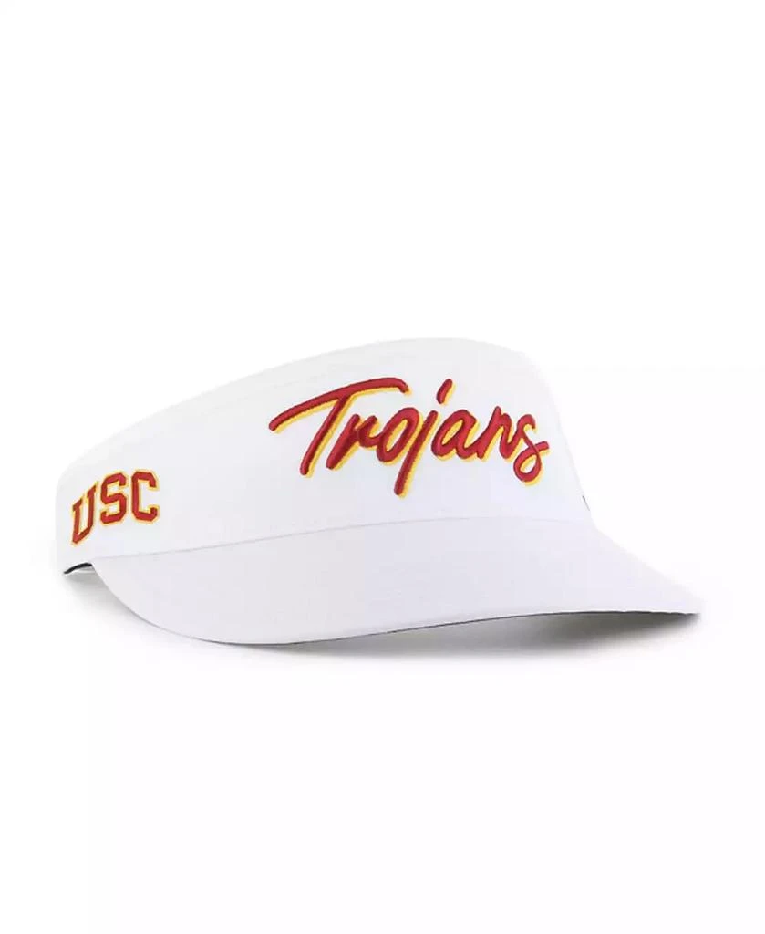 47 Brand Men's White USC Trojans Melbourne Brrr Adjustable Visor Hat 1