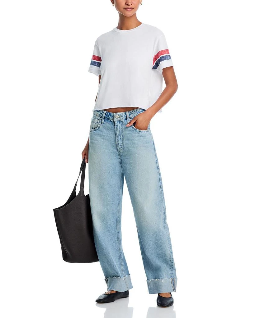 perfectwhitetee Lexi Athletic Stripe Cotton Tee 2
