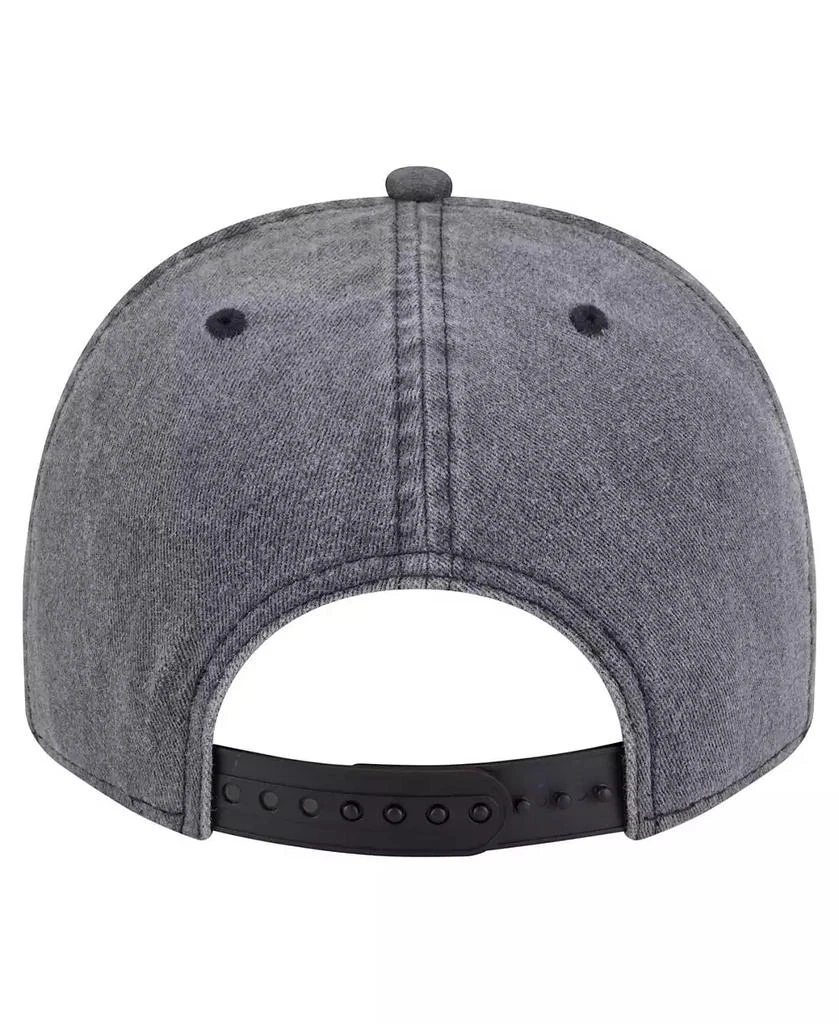 New Era Men's Charcoal Los Angeles Kings Throwback Washed A-Frame Pre-Curved 9FIFTY Snapback Hat 4