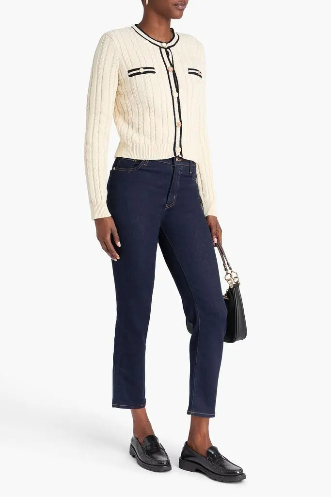 FRAME Le Sleek Straight high-rise straight-leg jeans 2