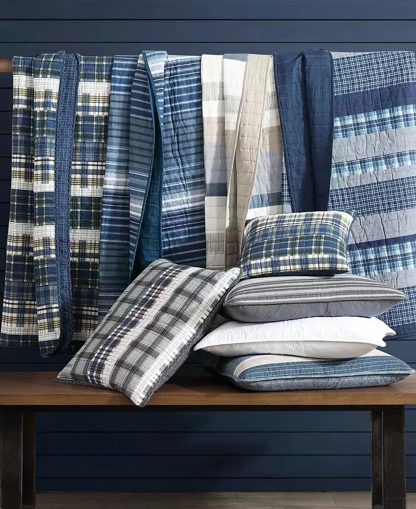 Nautica CLOSEOUT! Marina Cove Cotton Reversible 4 Piece Quilt Set 9