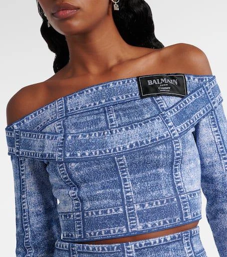 Balmain Trompe l
oeil crop top 4