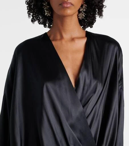 Dries Van Noten Silk-blend satin blouse 4