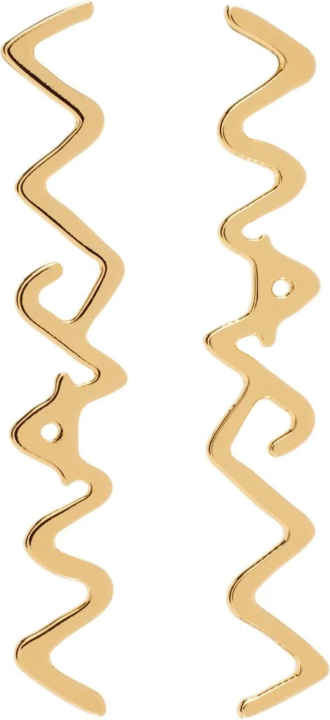 Marni Gold Marni Symbol Earrings 1