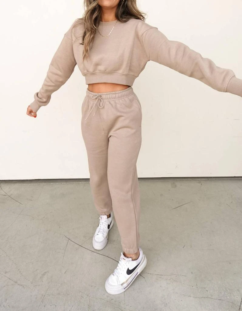 mono b Mono B - Cropped Sweatshirt And Jogger Set 7