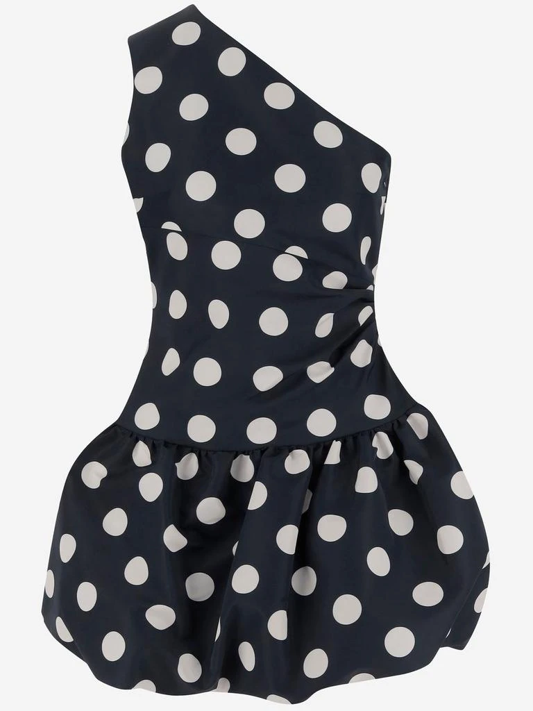 PATOU Patou One-Shoulder Polka Dot Dress 1
