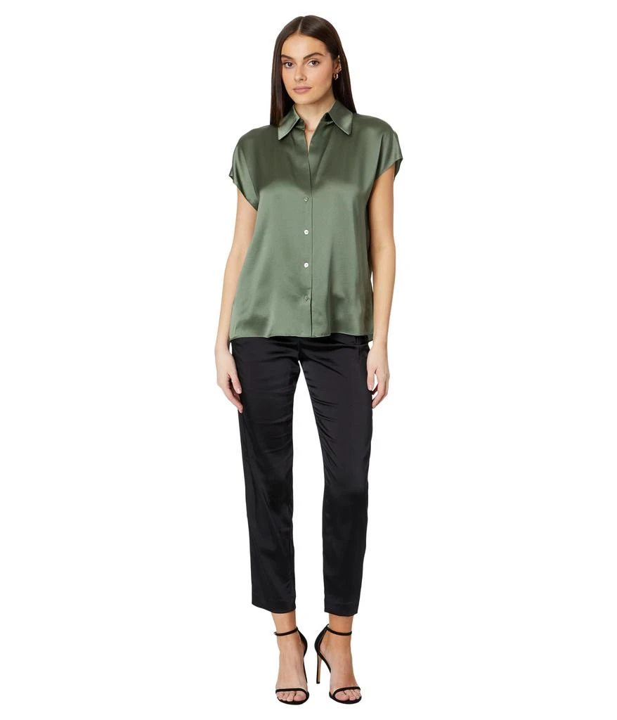 Vince Cap Sleeve Ruched Back Blouse 4