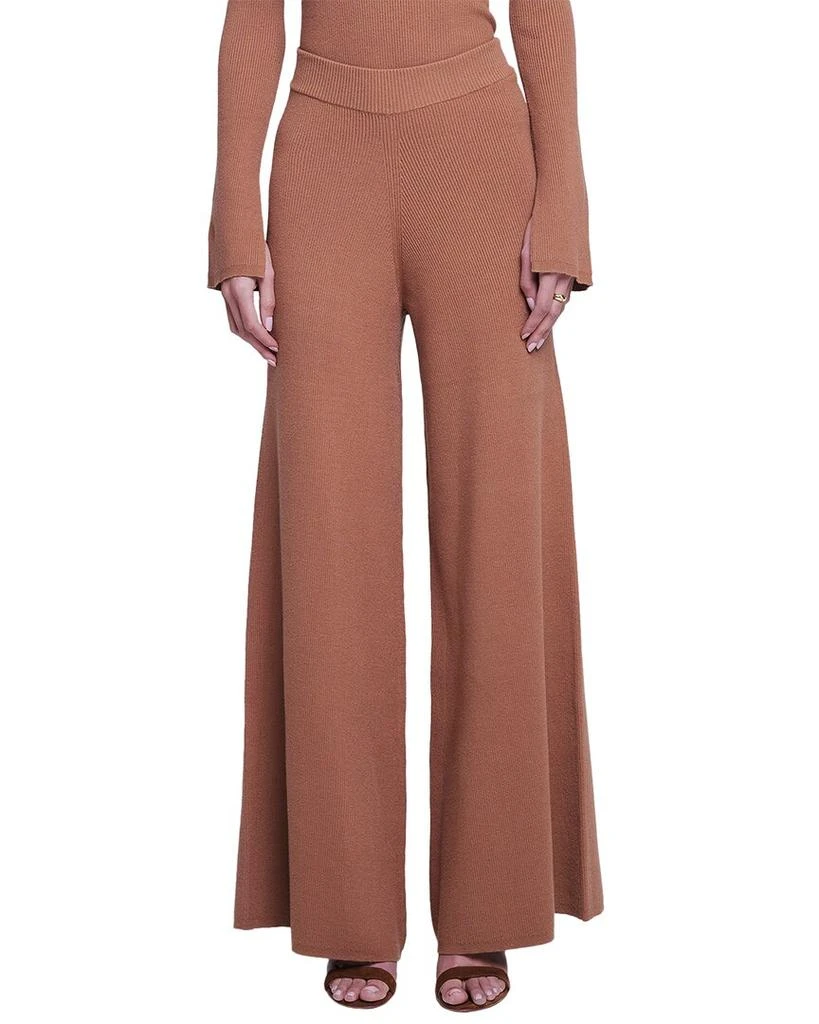 L'Agence L'AGENCE Kane Wide Leg Knit Pant 1