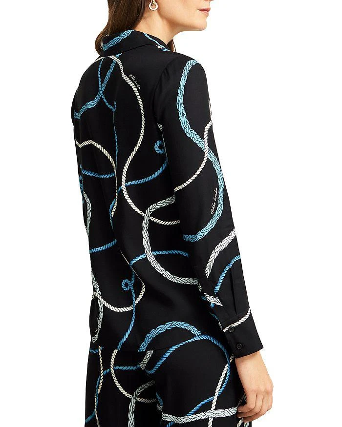 HOBBS LONDON Raya Rope Print Blouse 3