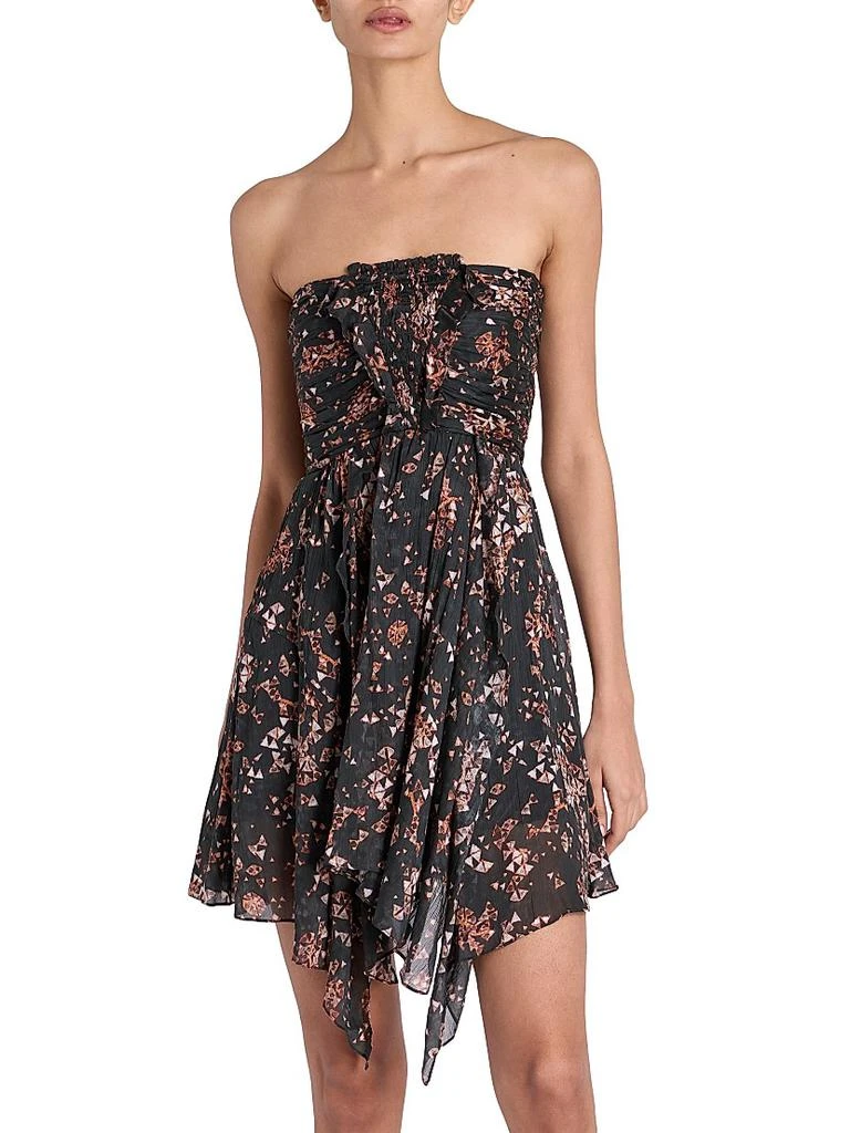 Isabel Marant Amanda Geometric Strapless Minidress 2