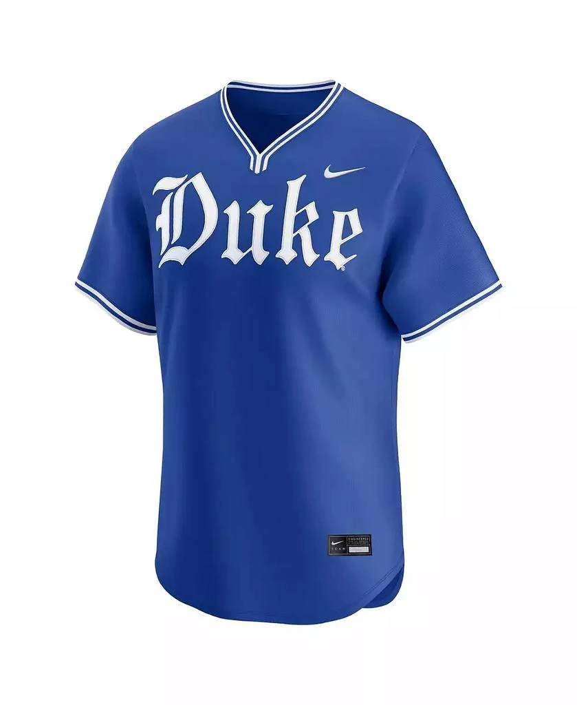NIKE Men's Royal Duke Blue Devils Road College Limited Baseball Jersey 3