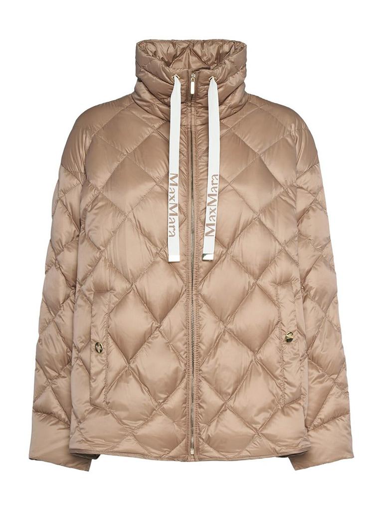 ジャケット MAX MARA THE CUBE SHORT HOODED JACKET Max Mara The Cube Short Hooded Down Jacket - Camel Brown