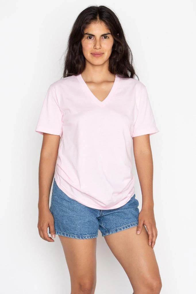 Los Angeles Apparel 24056 - Fine Jersey V-Neck T-Shirt 2