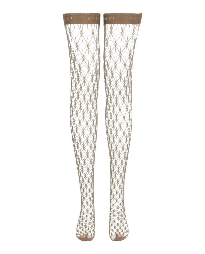 Gucci Thigh-High Fishnet Socks 1