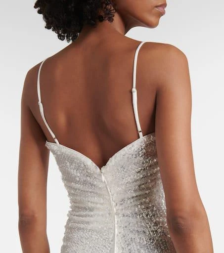 Jacques Wei Sequined slip dress 6