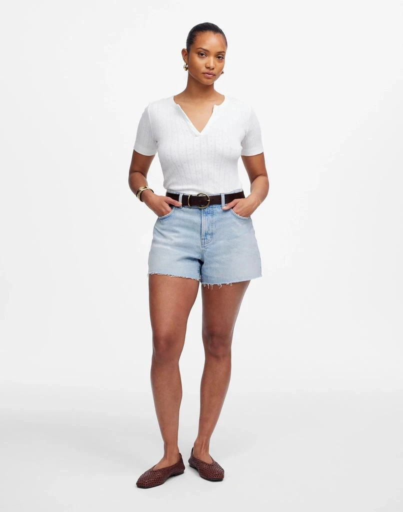 Madewell The Curvy Perfect Vintage Jean Short in Foster Wash 2