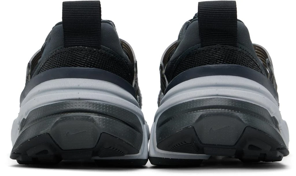 NIKE Black & Silver V2K Run Sneakers 2