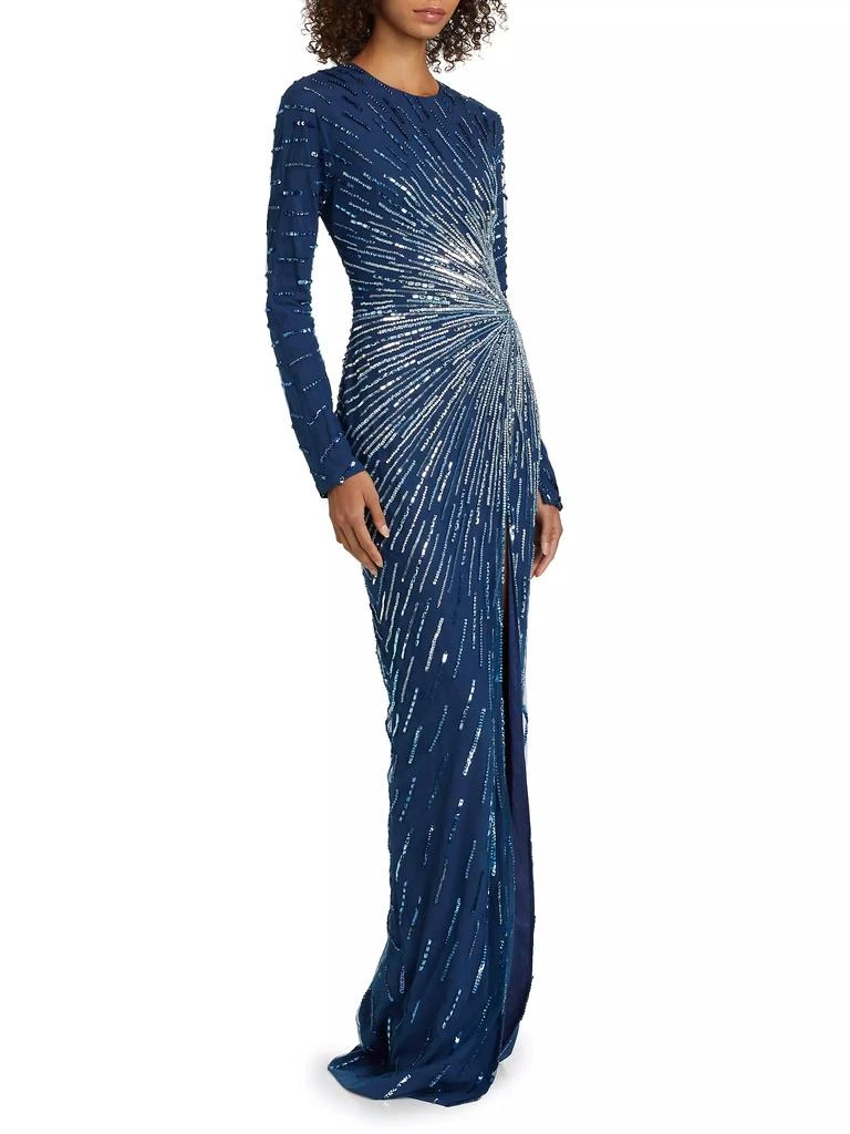 Pamella Roland Starburst Embroidered Tulle Gown 4