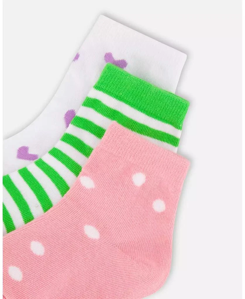 Deux par Deux Girls Socks (3 Pairs) Striped 4