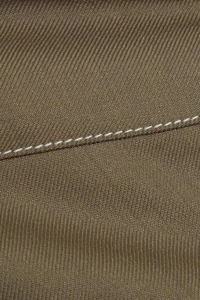 Maje Topstitched twill jumpsuit 4
