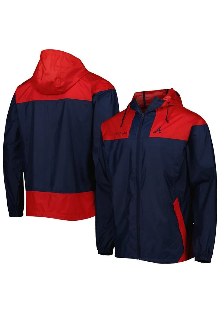 Columbia MLB Atlanta Braves Omni-Shade Flash Forward Challenger Full-Zip Windbreaker Jacket