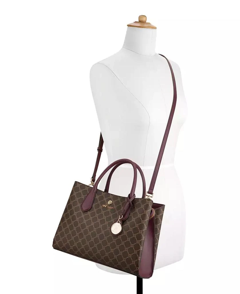 Nine West Kyrie Triple Compartment Satchel Bag 5