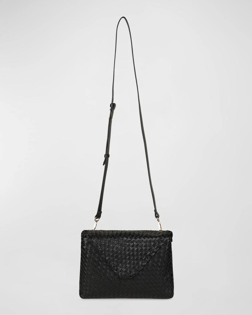 Rafe Jamie Envelope Woven Leather Clutch Bag 2