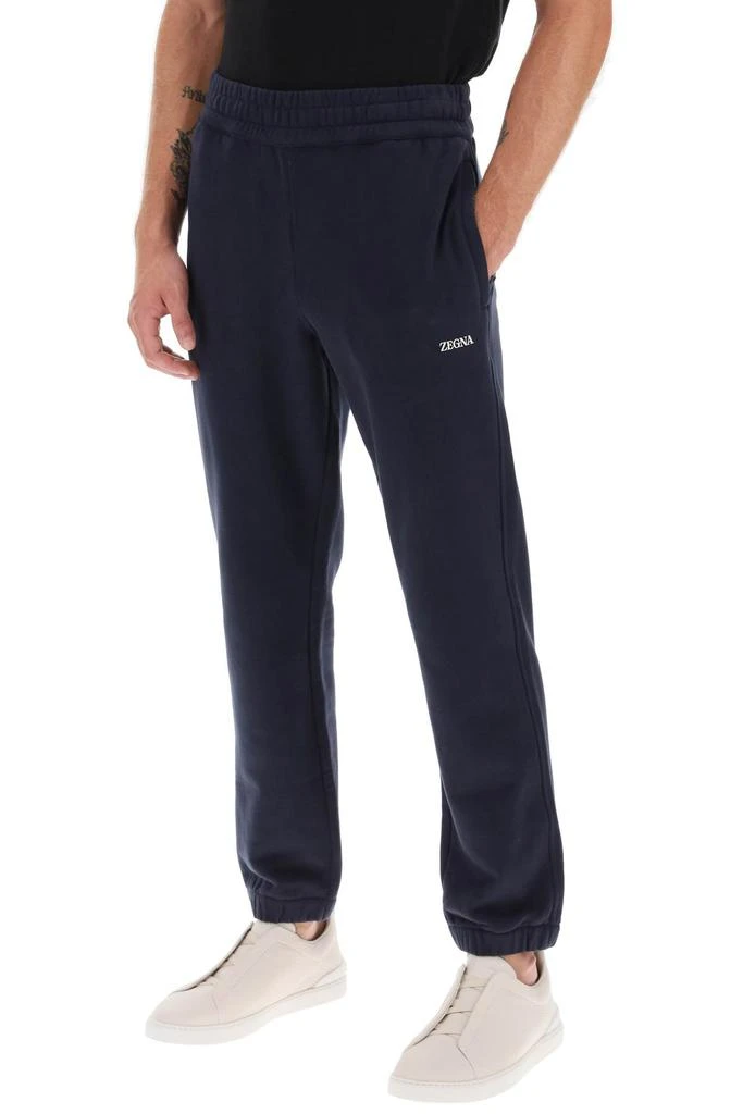 ZEGNA joggers with rubberized logo 4