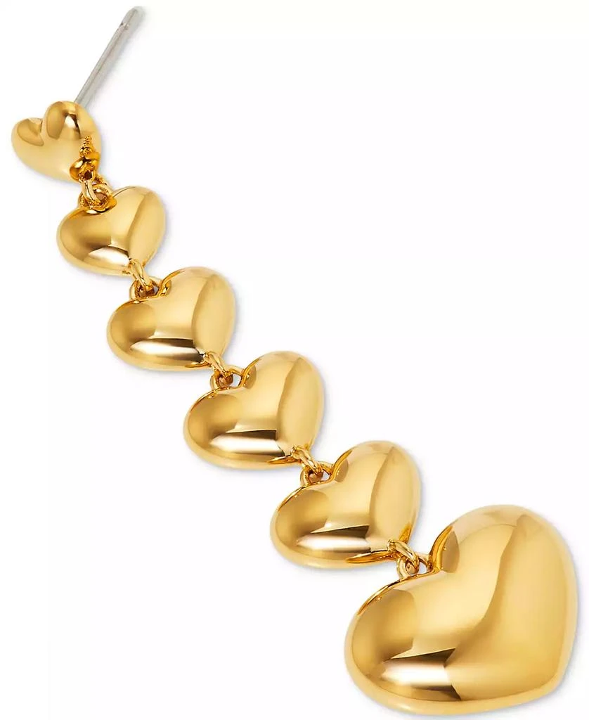AJOA by Nadri 18k Gold-Plated Heart Linear Drop Earrings 3