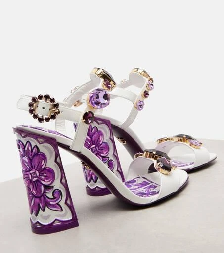 Dolce
Gabbana Majolica embellished leather sandals 5