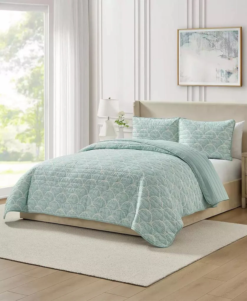 Seventh Studio Waves Coastal 3-Piece Quilt Set 2