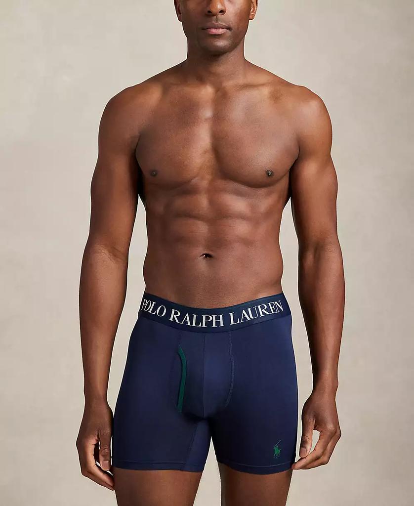 Ralph Lauren Men
s 3-Pack Cooling Microfiber Elastic Waist Boxer Briefs