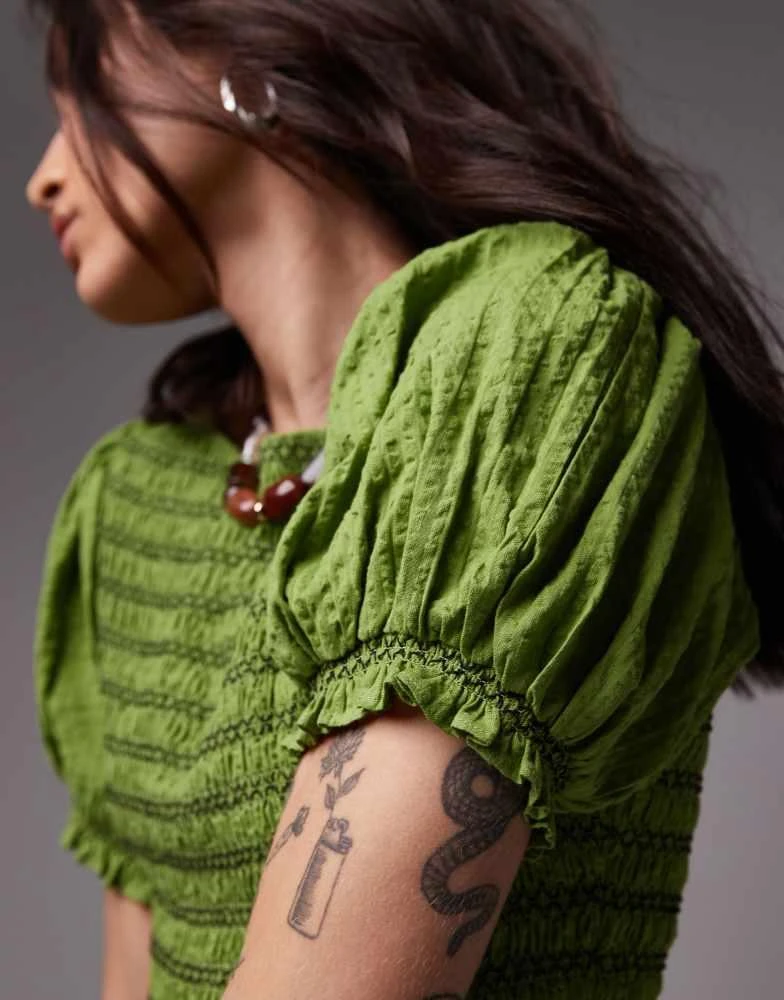 green emerald velvet dress Topshop Mini Asymmetric Neck Dress OLIVE GREEN