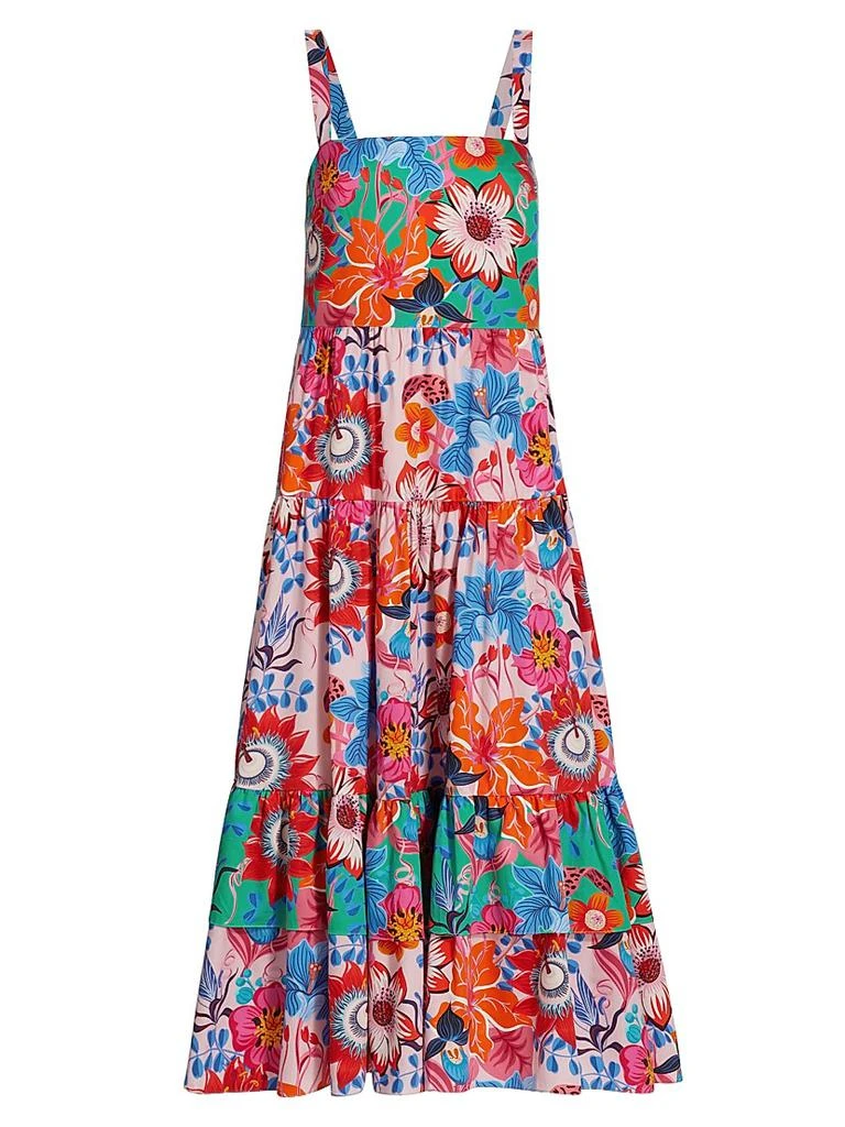 Borgo de Nor Daniela Floral Tiered Midi-Dress 1