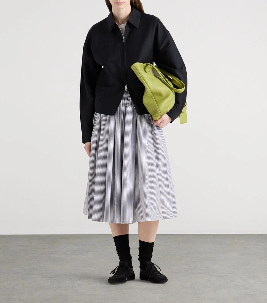 Prada Poplin Stripe Skirt 2