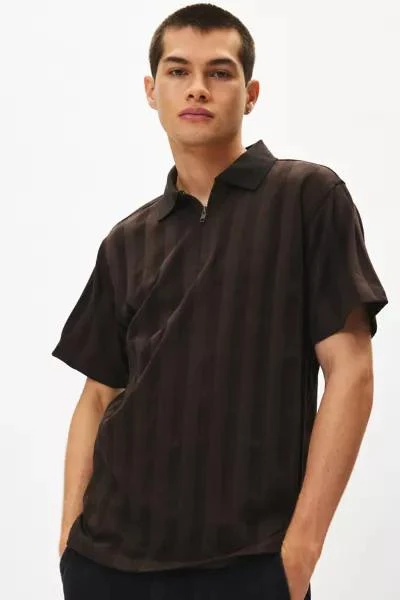 THRILLS THRILLS Art & Industrial Quarter-Zip Polo Tee 1
