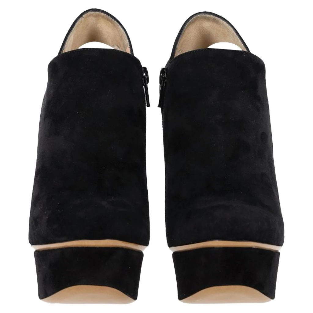 Nicholas Kirkwood Platform Ankle Boots in Black Suede 3